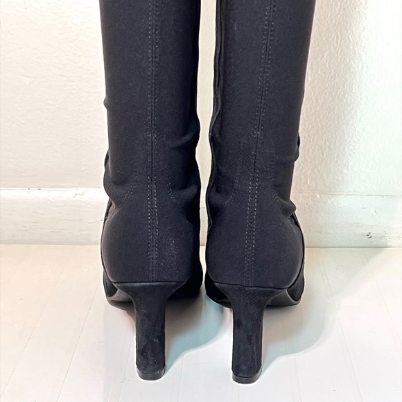 Stuart Weitzman 5050 Suede Pointy Toe Heel Boots - Picture 6 of 12